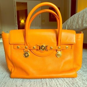 Versace Signature Orange Tote